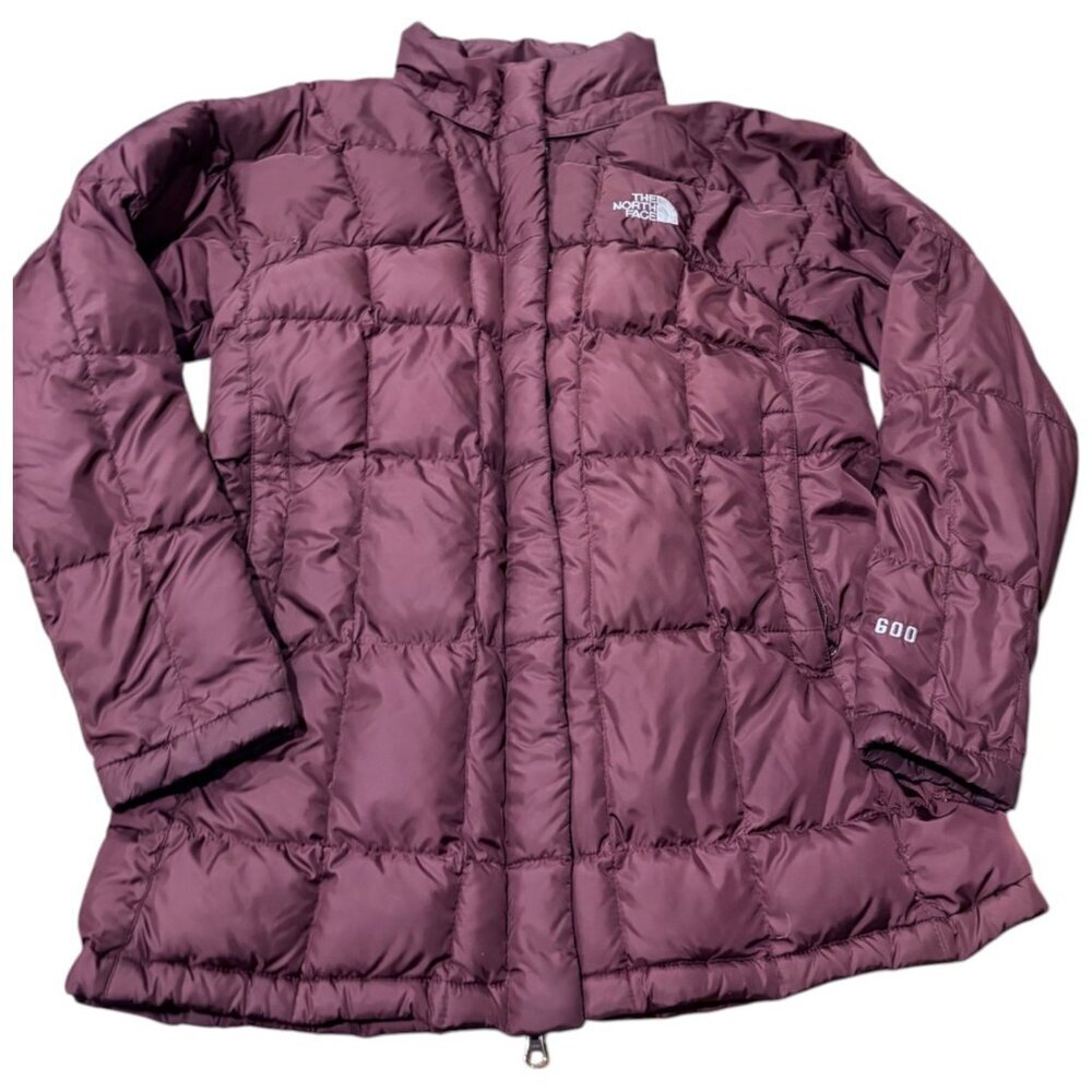 The North Face 600 Series Down Puffer Jacket Burgundy Brown Small